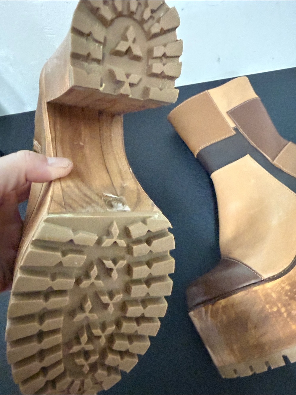 Women’s Chunky Platform Ankle Boots Y2K - Picture 6 of 9
